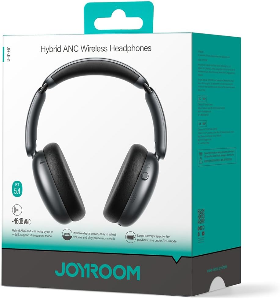 Joyroom J-Head Series JR-JH1 Wireless Headphones with ANC Bluetooth - Black image number 5