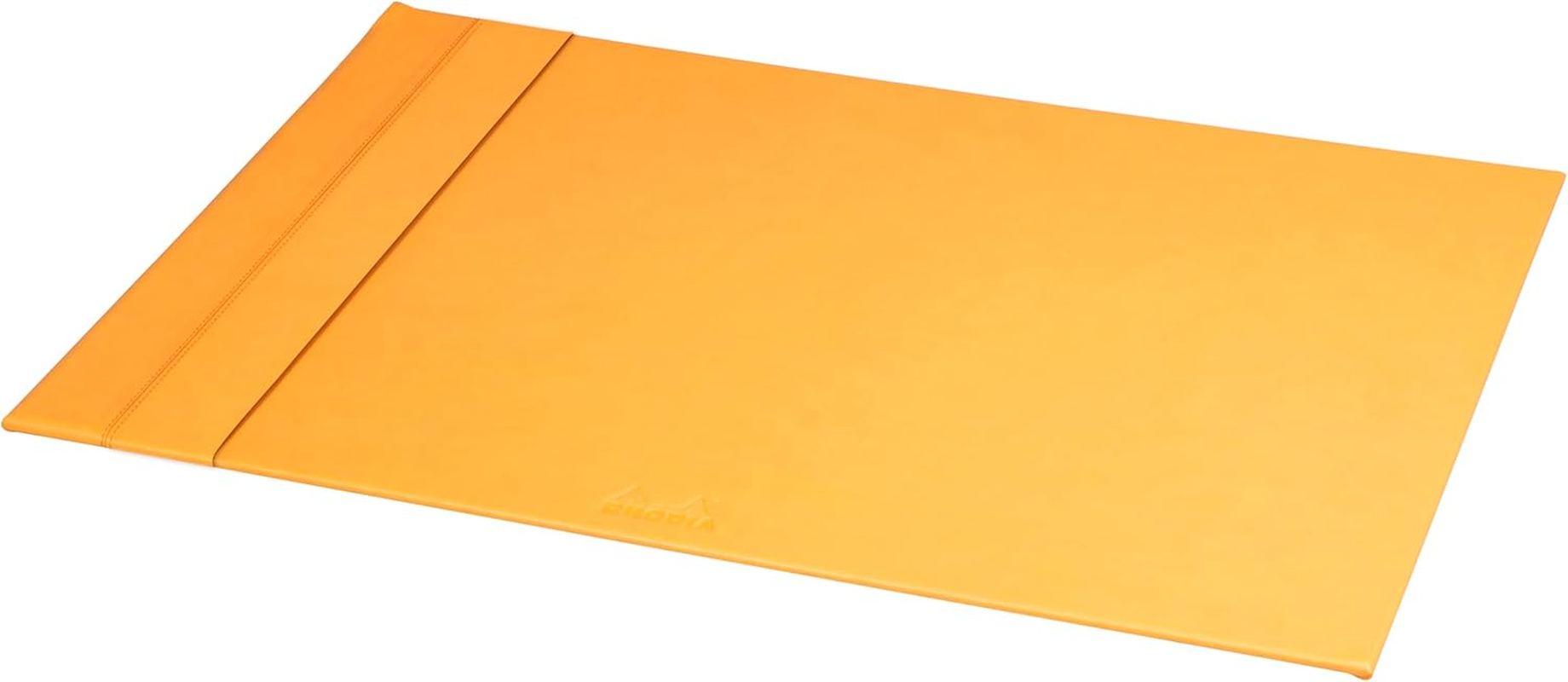 RHODIA 318902C - Raspberry Rigid Desk Pad - 60X40 Cm - Orange Saddle Stitching - Faux Leather Exterior - Rhodiarama Home Office Collection - Office Organization & Designer Storage image number 5