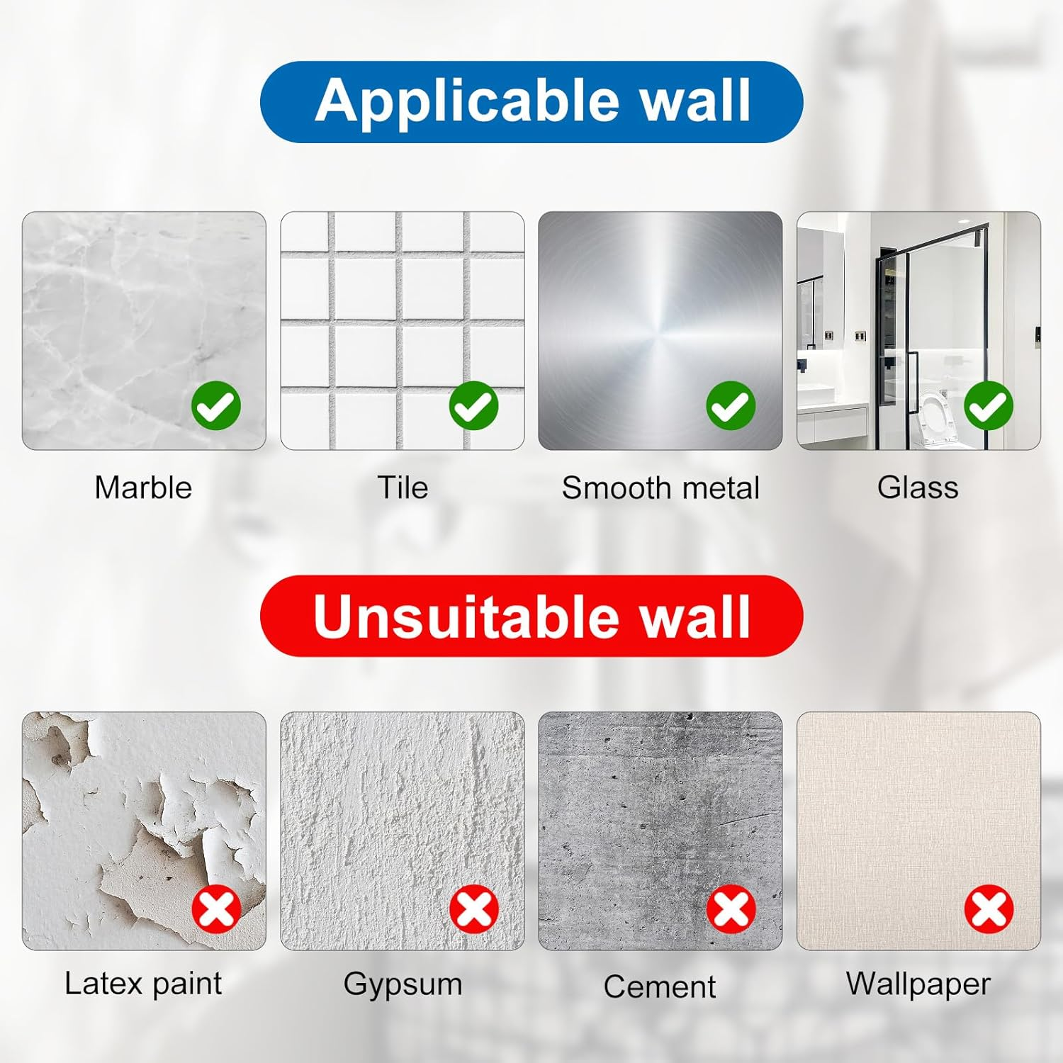 Suction Cup Hooks for Towels Robes, Stainless Steel Shower Hooks for Smooth Wall, Glass, Mirror, Tile in Bathroom Bedroom Kitchen to Hang Swimsuit Loofah Washcloths (4, Gold) image number 1