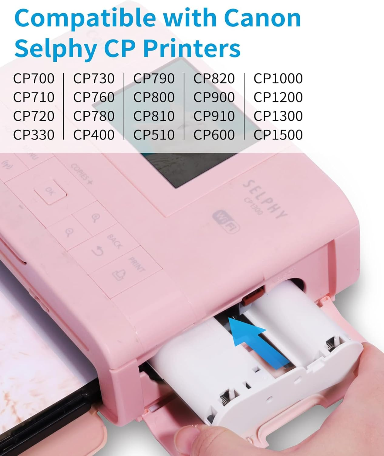 Compatible for Canon Selphy CP1300 Ink and Paper KP-108IN Color Ink and Paper Set for Selphy CP1500 CP1200 CP910 CP900 CP760 CP770 CP780 CP800, 3 Color Ink Cassette and 108 Sheets 4X6 Photo Paper image number 3