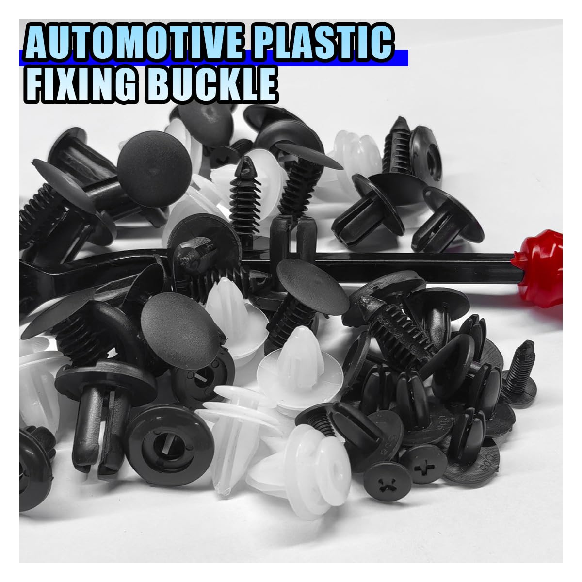 100PCS Car Bumper Clips, Plastic Car Push Pin Rivet Set, 6 Sizes Auto Body Trim Screw Fasteners Push Retainer Clip Kit with Fastener Remover, Auto Fenders Clips Replacement Parts (100Pcs&Tool) image number 2