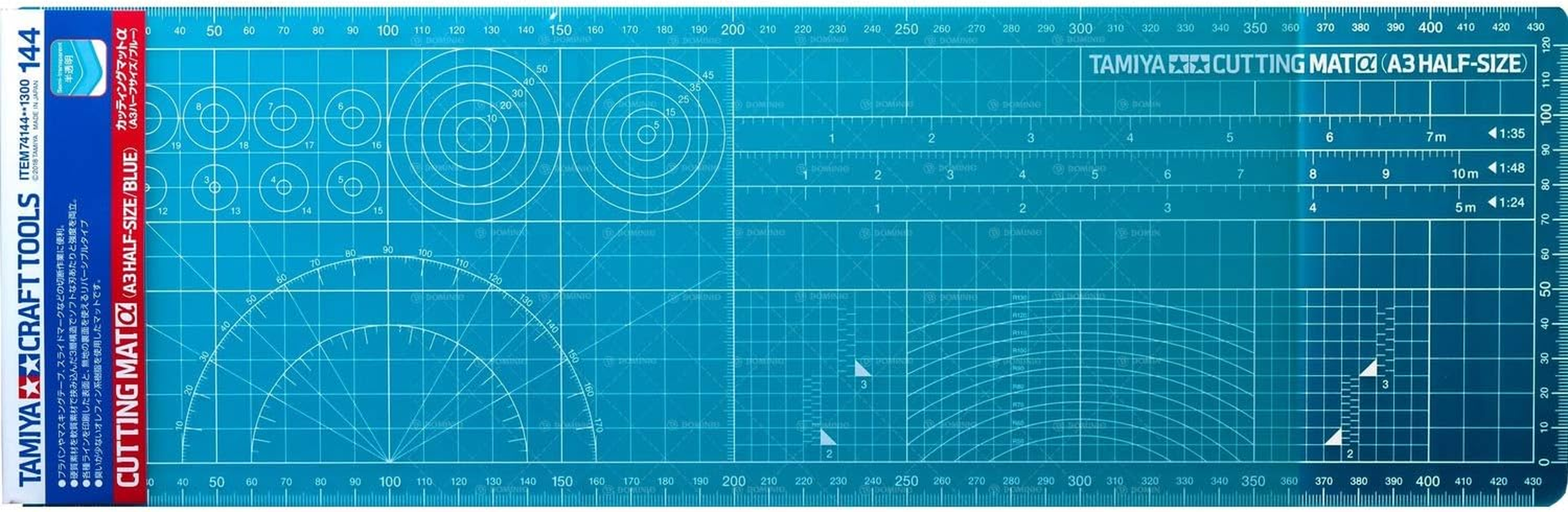 Tamiya Cutting Mat, Blue, A3 Half-Size image number 1