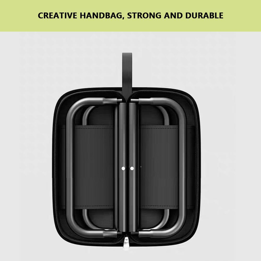 Portable Folding Camping Stool with Carry Bag &ndash; 30Cm Lightweight Foldable Chair, Supports 100Kg &ndash; Compact Travel Seat for Fishing, Hiking, Picnic, Beach and BBQ image number 5