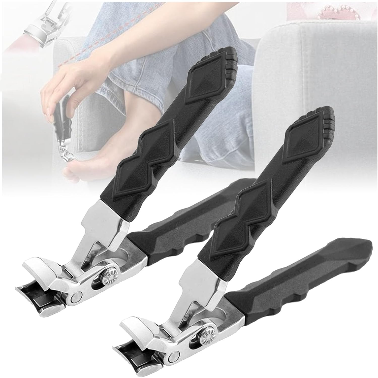 Dotmalls Clipmaster Pro, Grishay Clipmaster Pro, Serum Clipmaster Pro, Shirem Clipmaster Pro, Angled Head Nail Clippers, Toenail Clippers for Seniors, Nail Clippers for Thick Toenails (2)