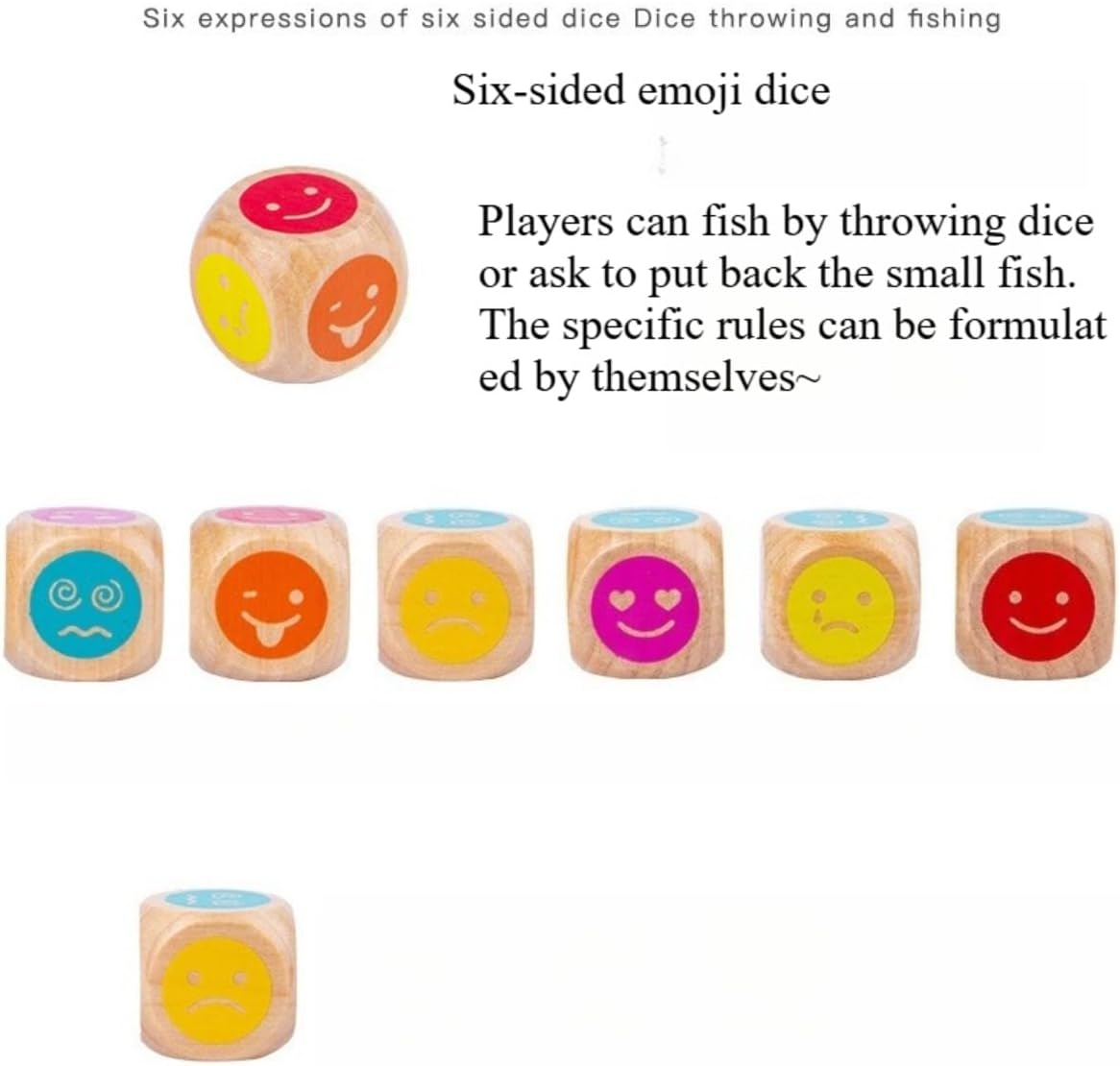 44 Pieces Magnetic Fishing Game for Kids Wooden Magnet Fishing Game Wooden Magnetic Toys for Kindergarten Preschool Girl Boy image number 5