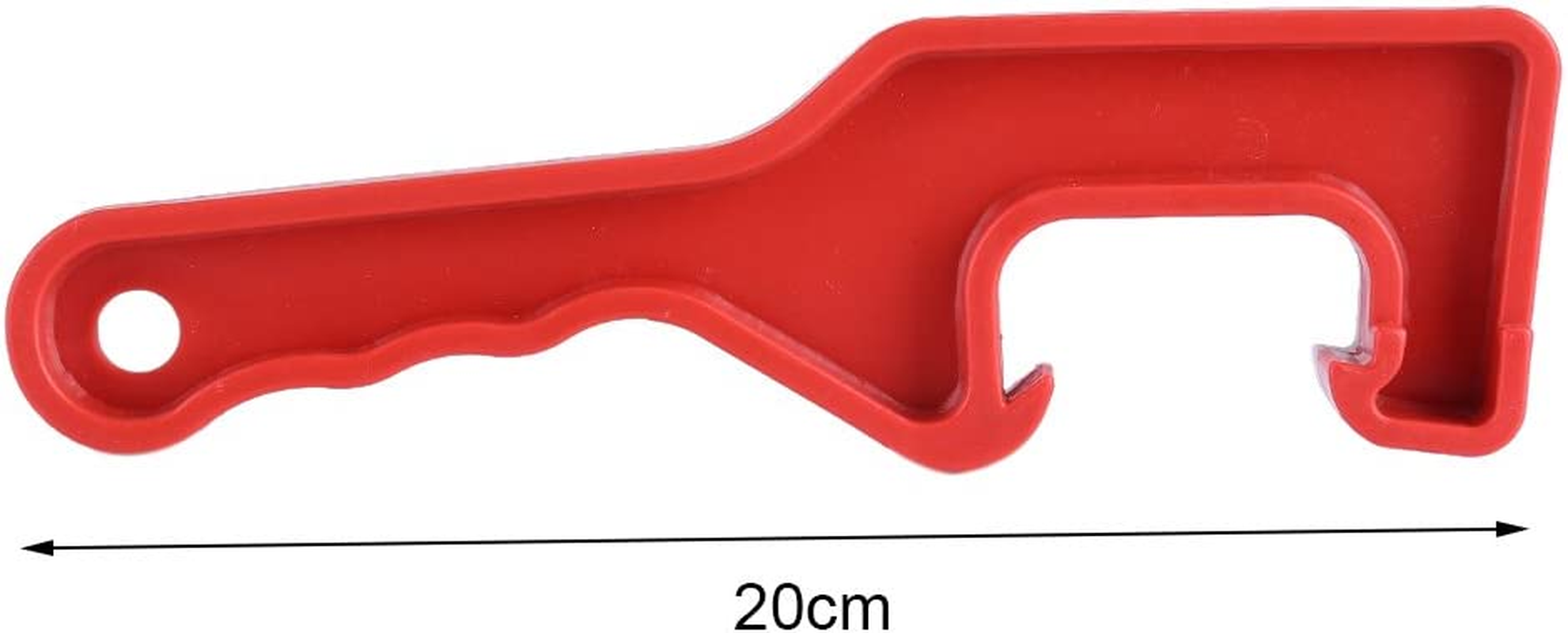 Plastic Bucket Lid Opener, Manual Plastic Paint Can Opener Wrench Home Garage Office Lid Opener Tool(Red) image number 3