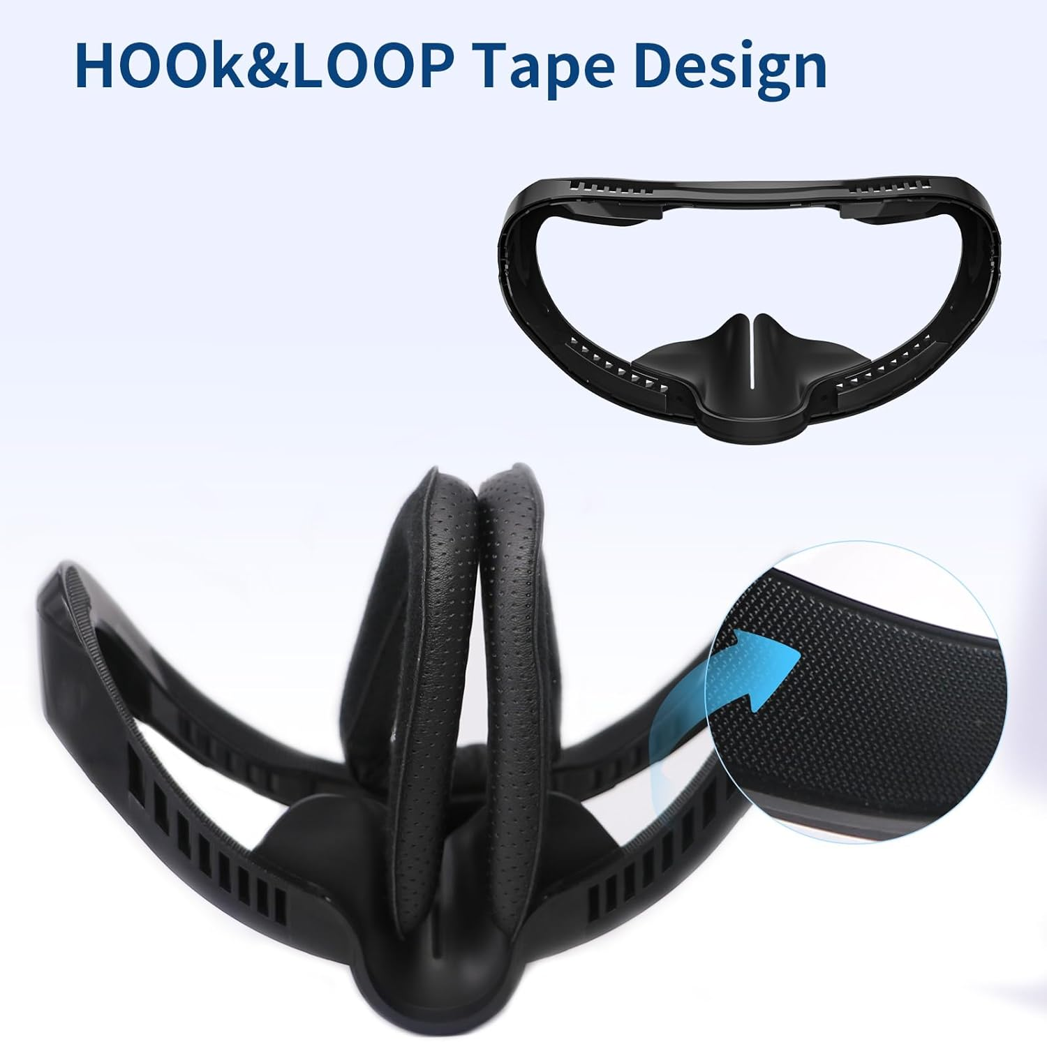 Hanpusen VR Face Pad for Playstation VR2 - PSVR2 Fitness Facial Interface Cushion, Replacement Accessory Set with Breathable Leather Foam, Anti-Fogging Sweat-Proof Cover image number 1