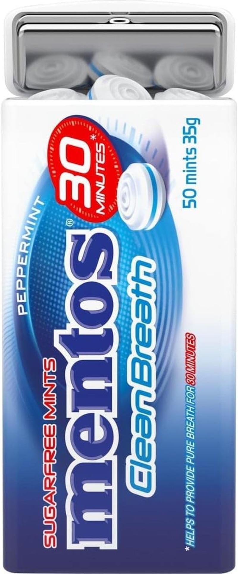 Mentos Peppermint Clean Breath Mints 35 G (Pack of 12) image number 1
