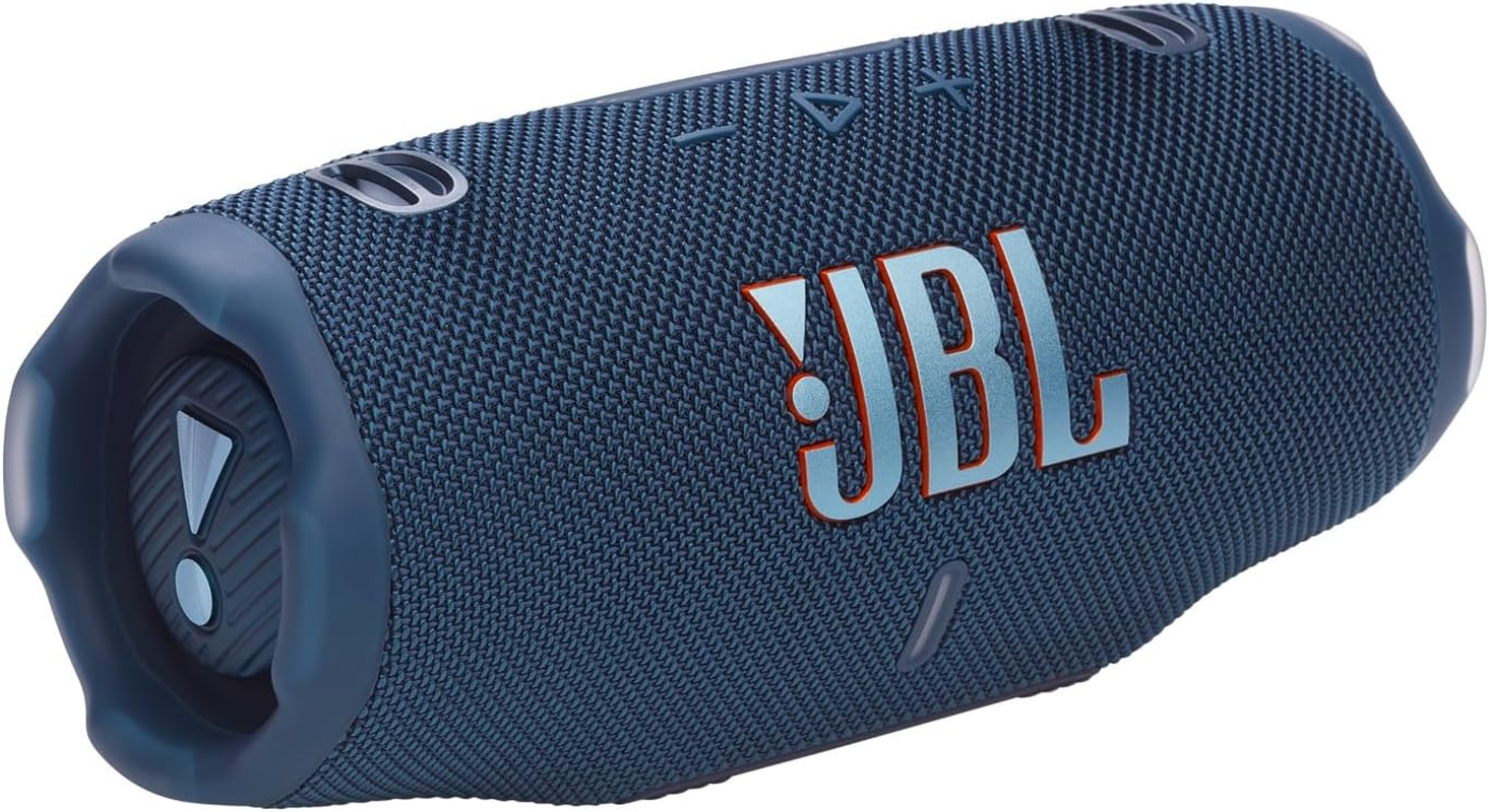 JBL Charge 6, Powerful JBL Pro Sound with AI Sound Boost, up to 28 Hours of Playtime, Multi-Speaker Connection by Auracast, Waterproof, Dustproof, and Drop-Proof, Black and Orange