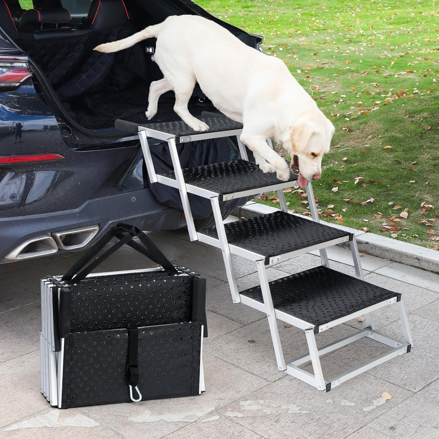 Uross Dog Car Ramp for Large Dogs, 5 Step image number 3