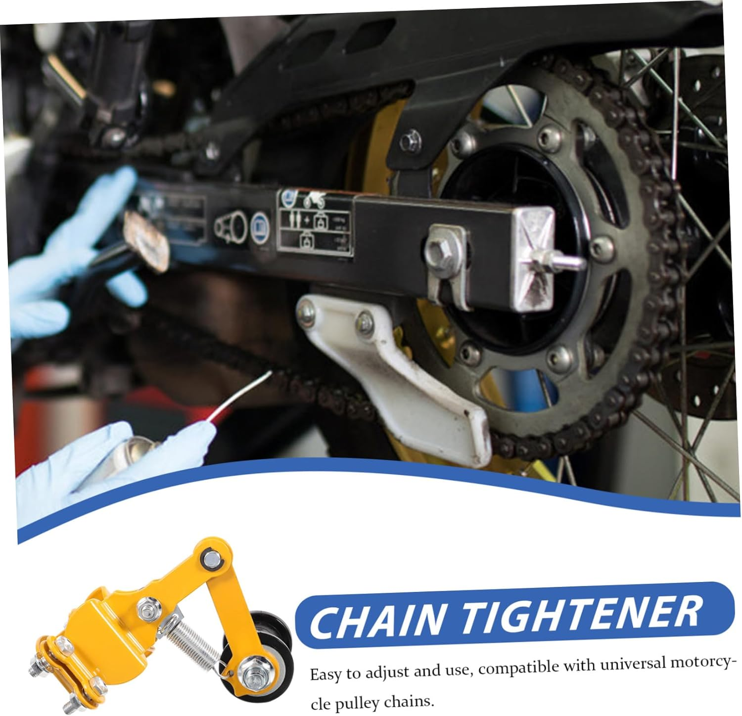 Vaguelly Chain Tensioner for Motorcycle Gear Chain Fastener for Tension Accessories image number 6