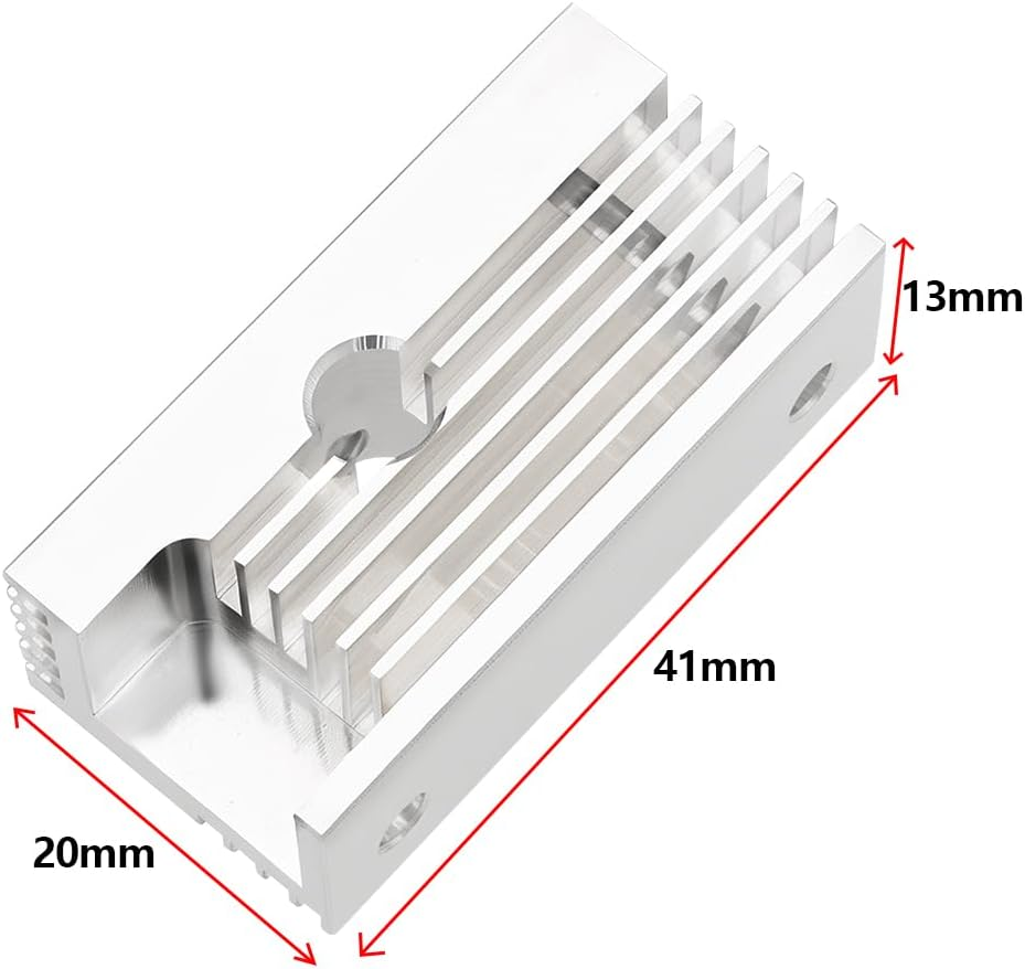Be in Your Mind Extruder Hotend Replacement Parts Aluminum Heatsink 3D Printer Accessories Fast Cooling Block Compatible with Ender 3 S1 Pro plus V3 CR10 Smart Sermon V1
