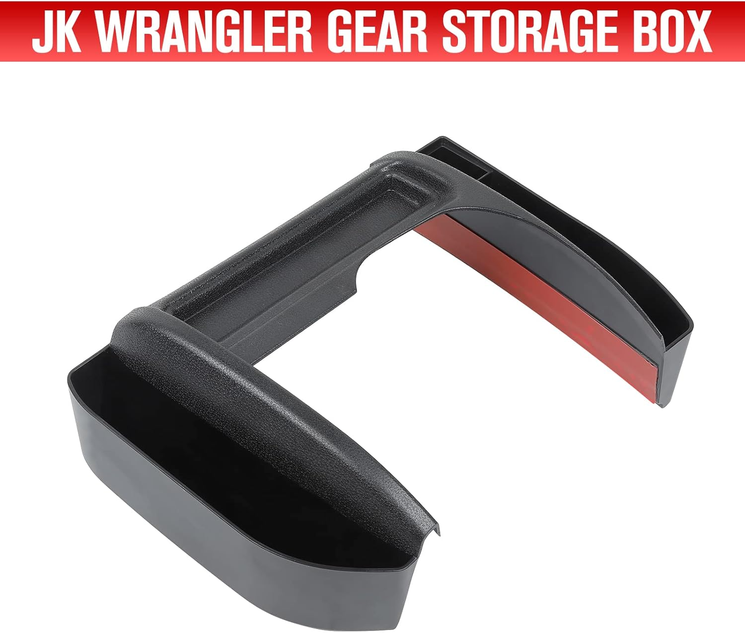 Jecar JK Storage Box Gear Tray Auto Transmission Storage Organizer Interior Accessories for Jeep Wrangler 2011-2018 JK JKU, Black image number 1