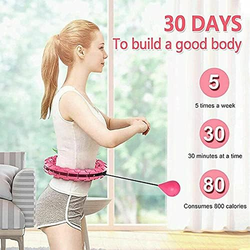 24 Knots Smart Hula Hoop Fitness Detachable Hoops Weight Hoola Hoops image number 5