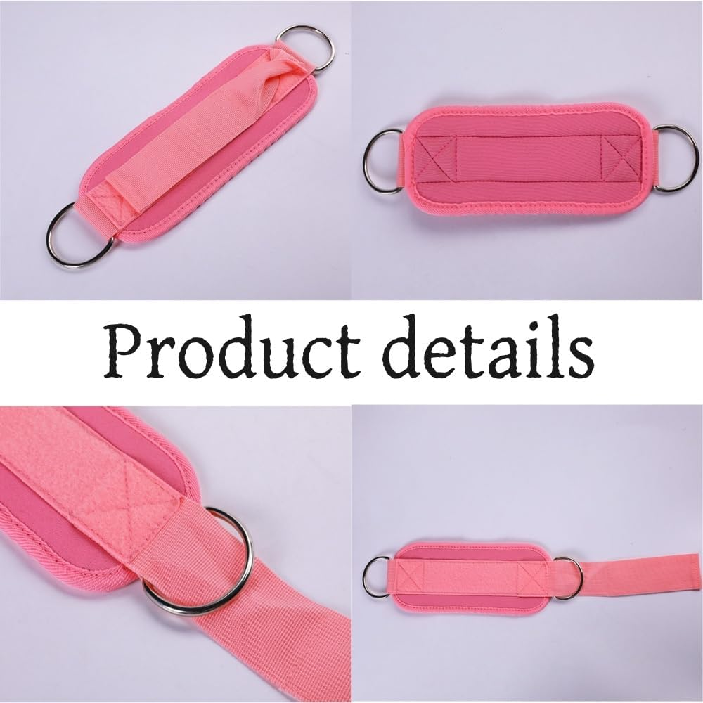 Goxfaca 1Pair Ankle Strap for Cable Machines and Resistance Bands,Gym Glute Workouts Leg Extensions Work Out Cuff Attachment for Home Hip Abductors Booty Workouts