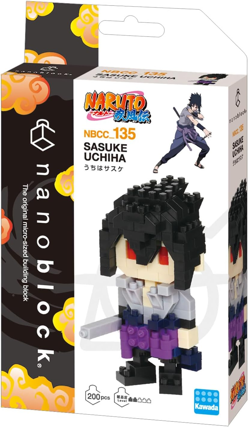 Nanoblock - Naruto Shippuden - Sasuke Uchiha, Nanoblock Character Collection Series (Box of 12) - Frieza image number 4