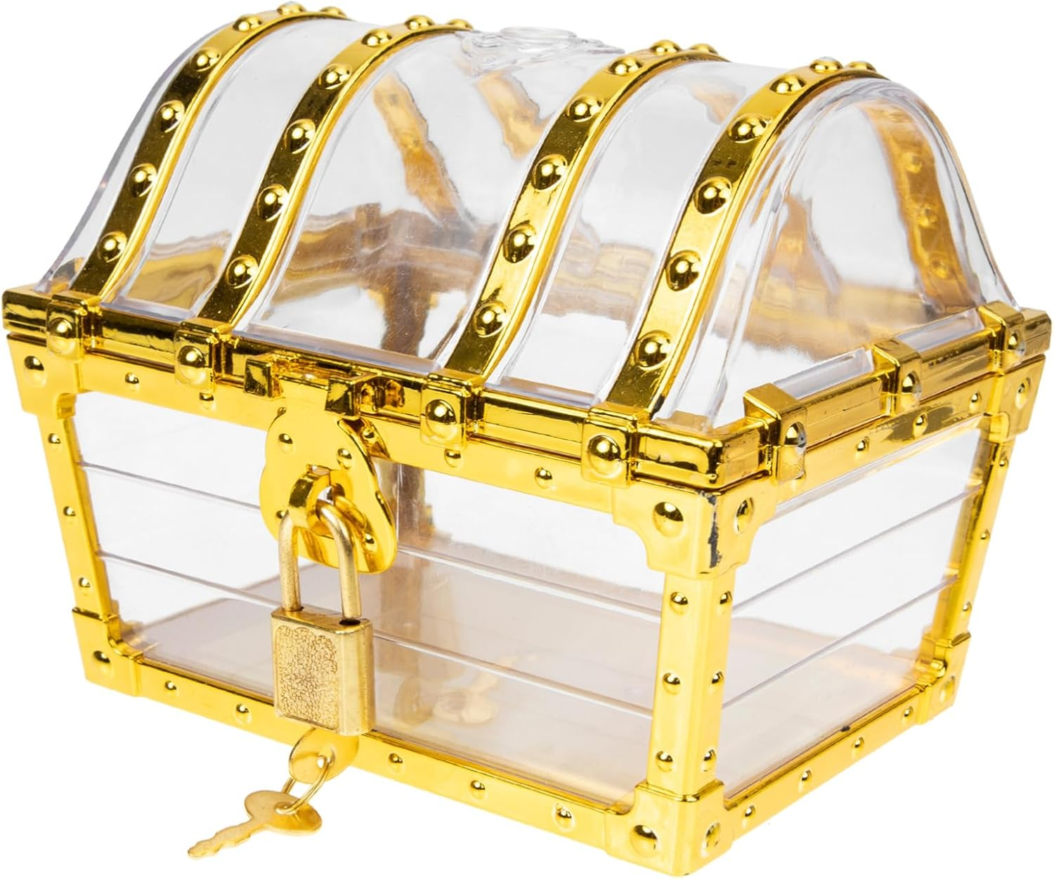 Pirate Treasure Chest Toy Keepsake Chest Storage Box for Home Treasure Box image number 2