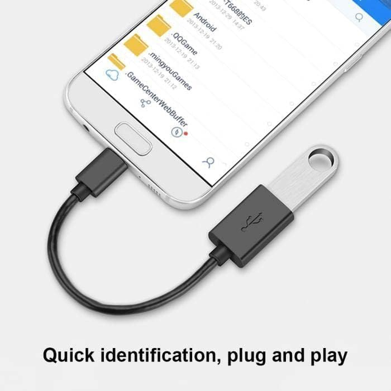 USB-C Adapter to USB-A Female Cable OTG Plug for Samsung Mobile Phone Huawei Mac Lap image number 1