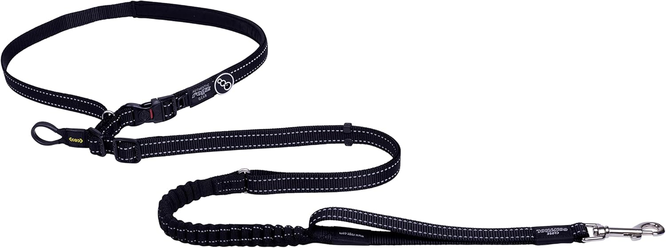 Rogz Classic Handsfree Dog Leads Black Medium image number 3