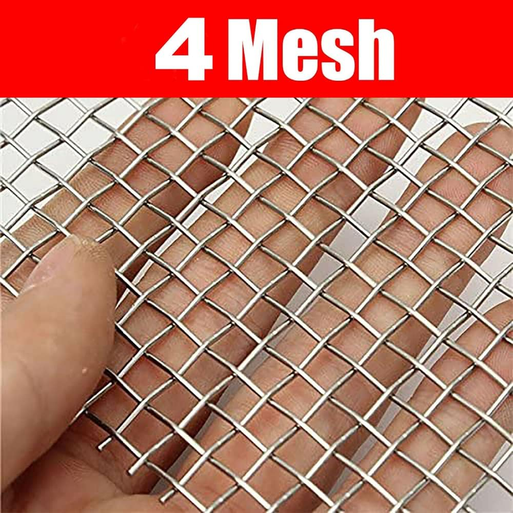 4 Mesh 304 Stainless Steel Woven Wire Filtration Filter Sheet 20Cm X 30Cm image number 6