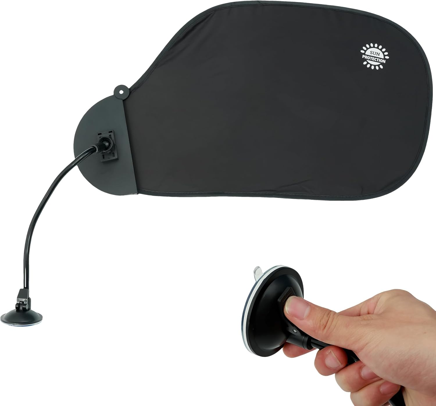 Office Cubicle and Desk Shade, Laptop Sun Shade for Working Outside, Adjustable Bendable Office Desk Shade and Cubicle Shade, Anti-Glare Laptop Visor with Suction Cup for Laptop Computers Car image number 4
