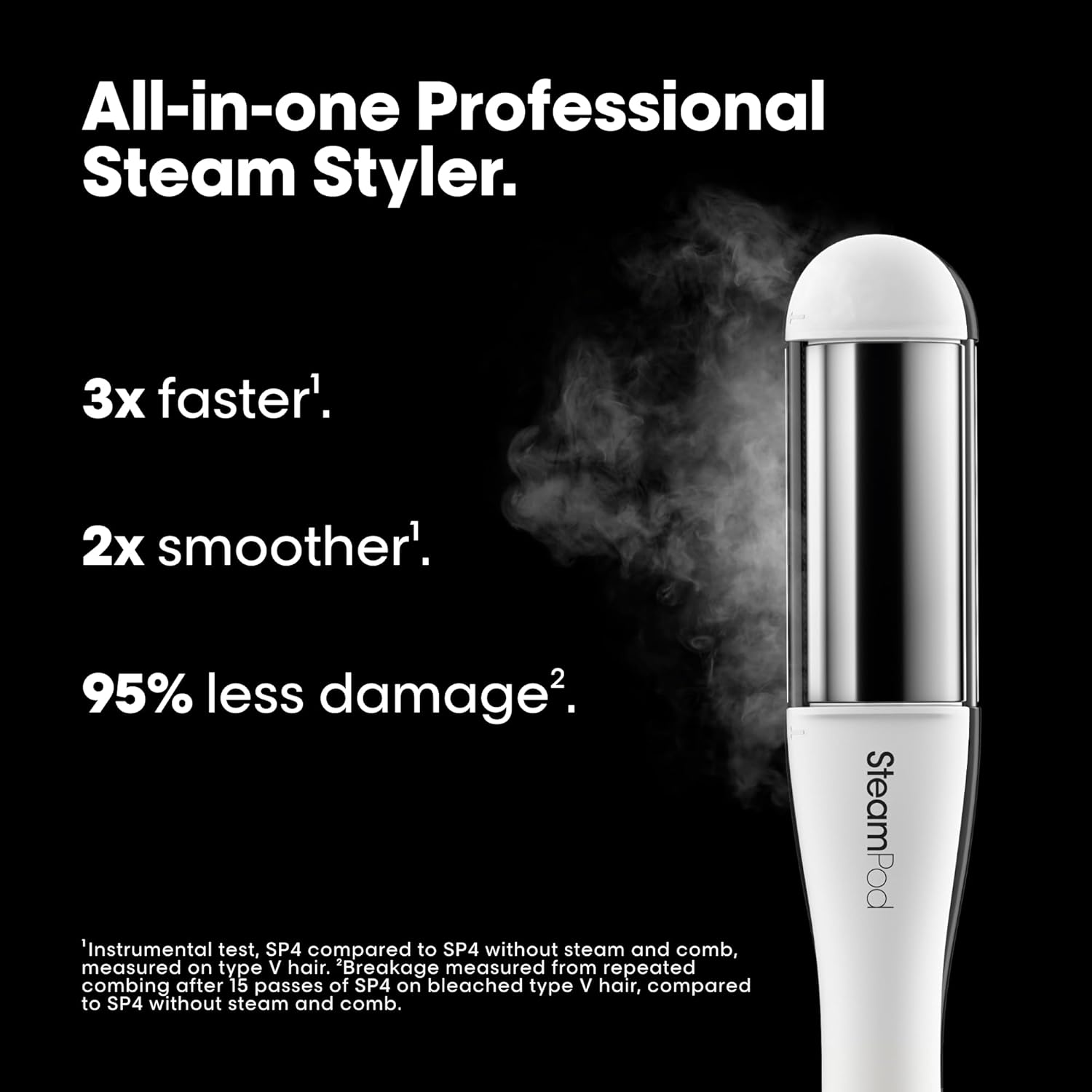 L'Or&eacute;al Professionnel Steam Hair Straightener & Styling Tool image number 4