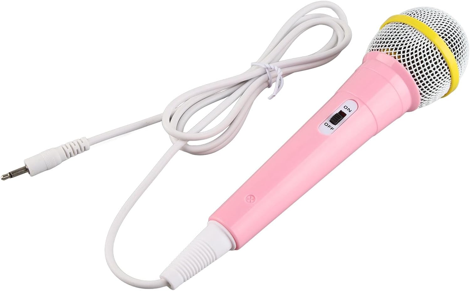 Handheld Kids Toy Microphone - Wired with 3.5Mm Plug, Low Distortion Singing Mic for Children, Music Play and Family Party Fun (Rose) image number 2