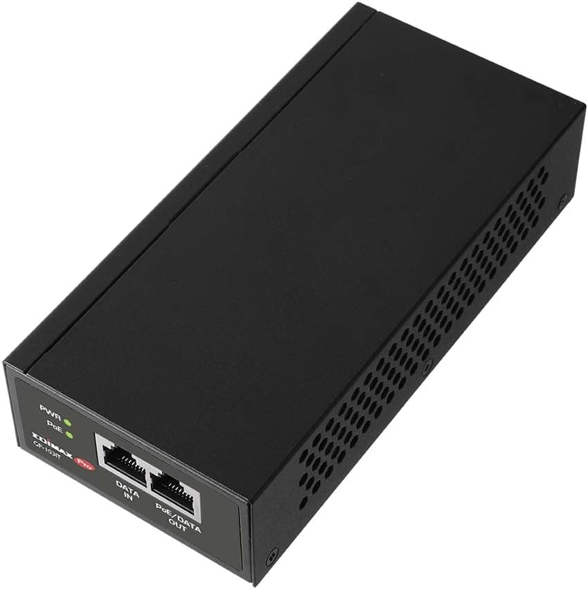 EDIMAX Pro Gigabit Poe++ 90W Injector Adapter, Adds Power to Poe Powered Device (PD) Device for up to 100 Meters (328Ft), Supports 802.3Af 802.3At 802.3Bt, GP-103IT, Black image number 4