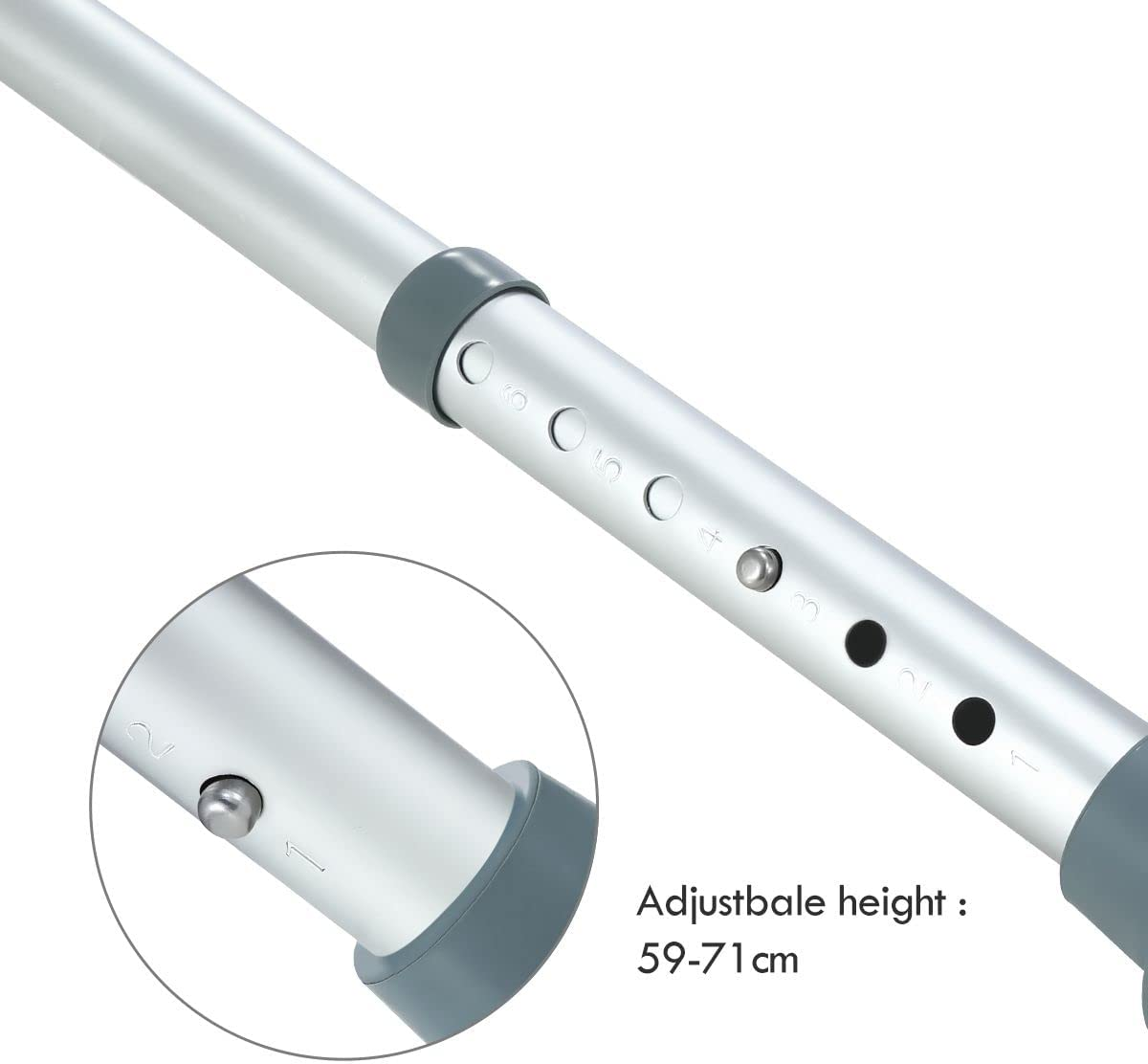 Shower Chair Bathroom Stool Shower Bench Tub Bath Seat with Padded Armrest for Elderly Disabled Height Adjustable