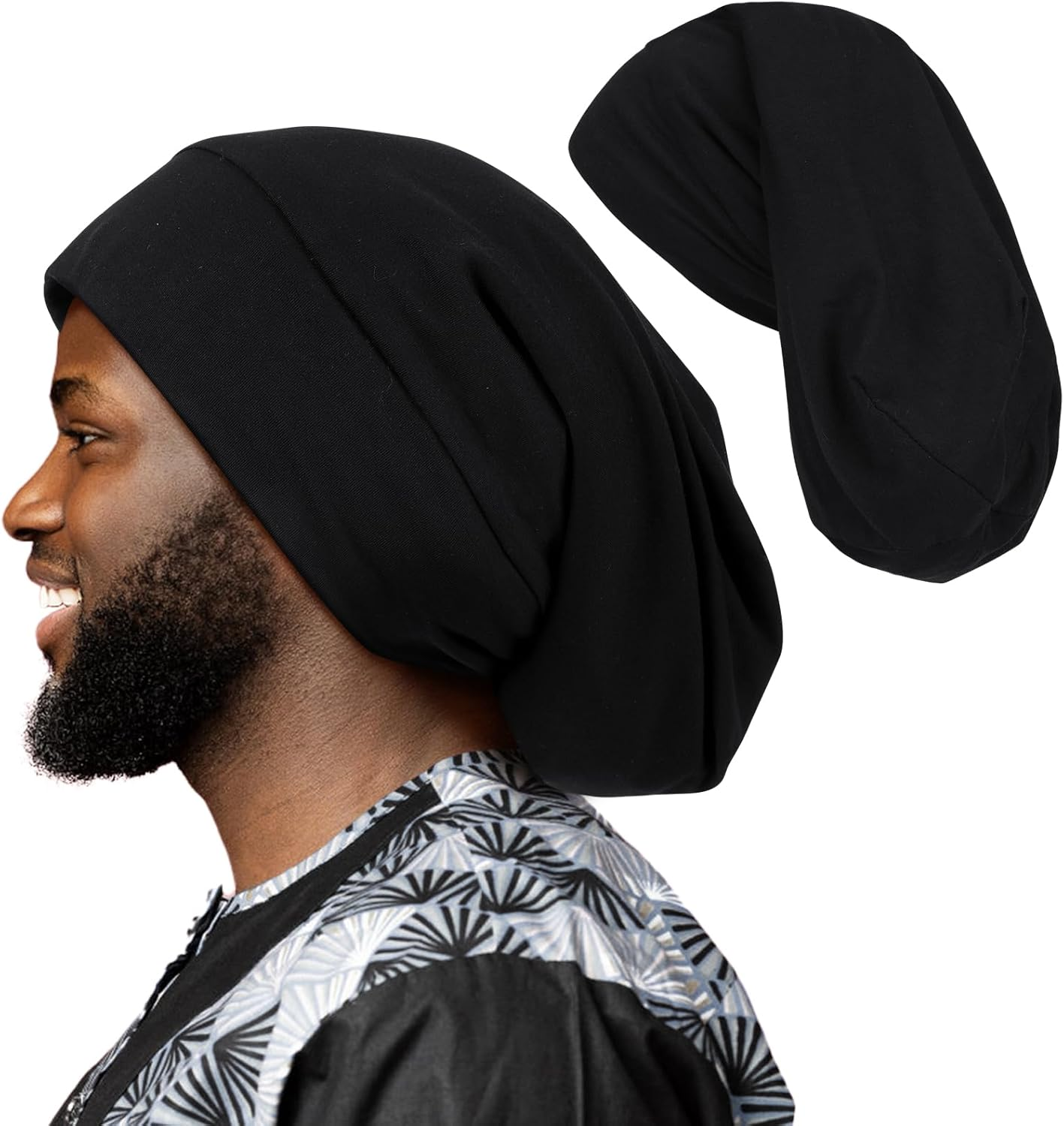 OLESILK 100% Silk Dreadlock Cap, Bonnet for Long Hair and Sleeping, Extra Large for Women & Men, Loc Cap Hair Cover