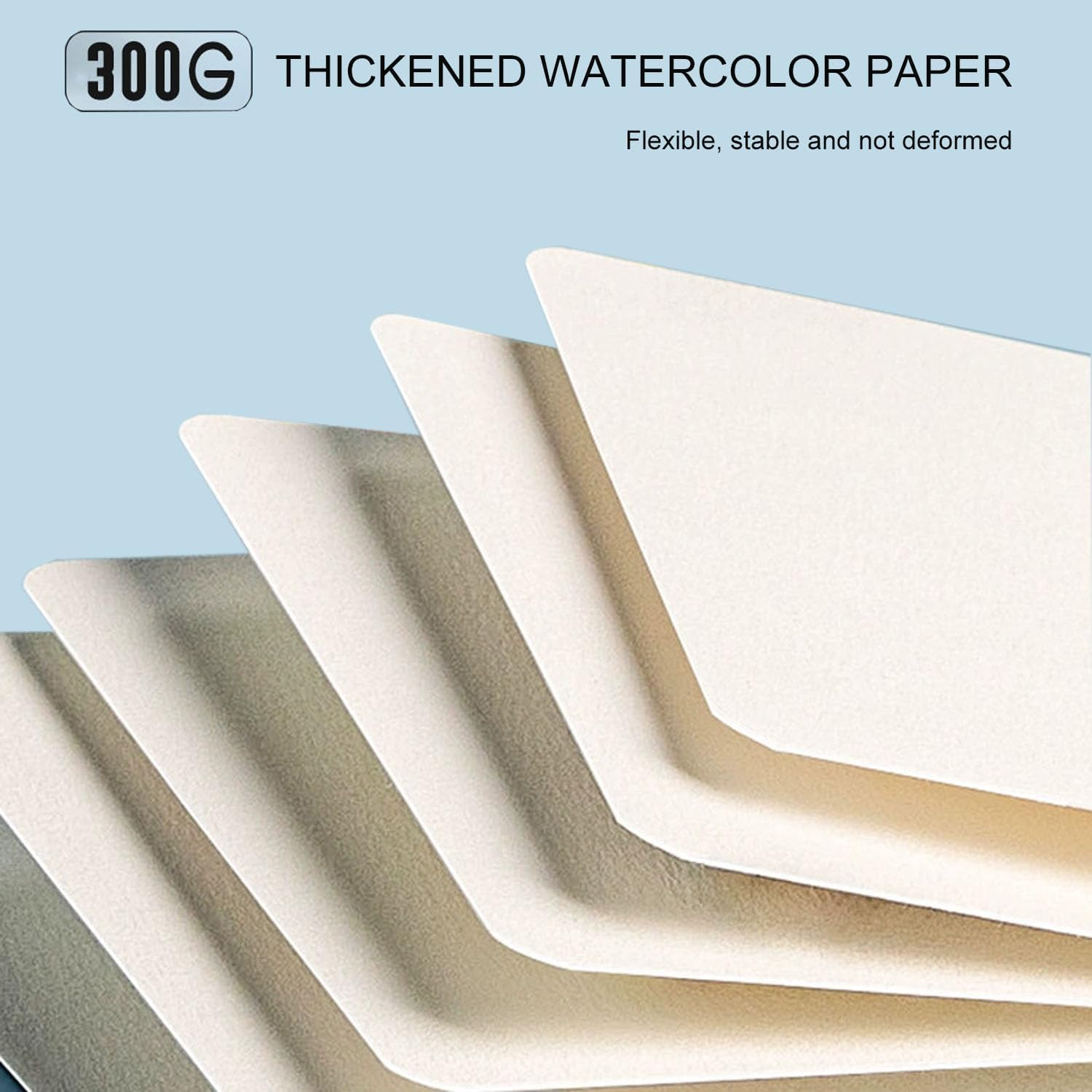 250 Pieces Watercolor Paper, Betterjonny 140Lb/300Gsm Watercolor Paper Pad Postcards Bulk, Painting Paper for Students, Artists, Sketch Painting image number 3