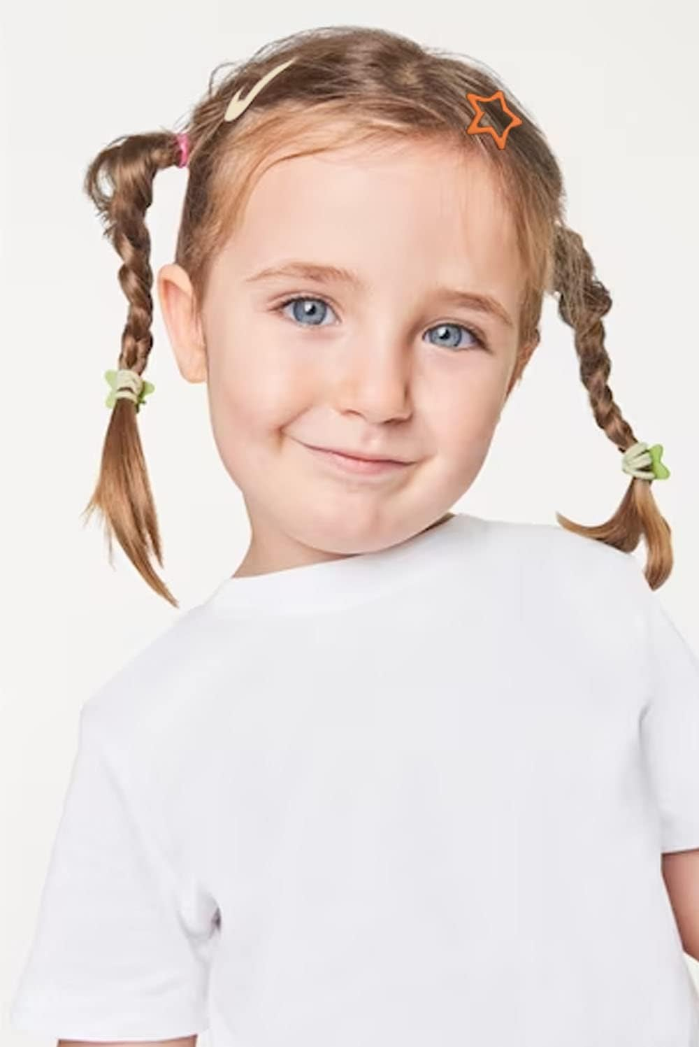 Snap Hair Clips,18 Pieces Girls Women Hair Barrette Hairclips (Orange Brown Beige) image number 3