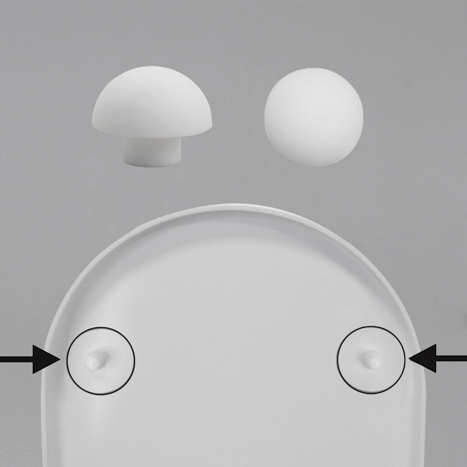 20Pcs Toilet Seat Bumpers Set, Universal Toilet Seat Lid Buffers, Anti-Noise Toilet Lid Cushions Pads, Toilet WC Seat Buffer Replacement Kit for Home Hotel Bathroom Hospital (White) image number 4