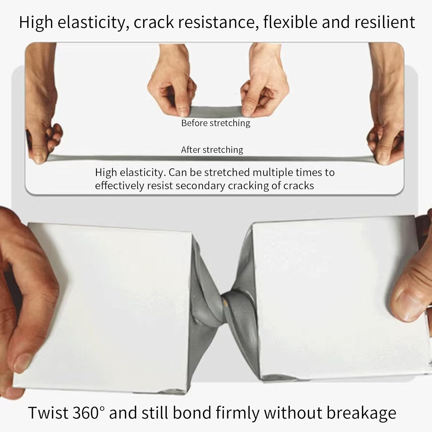 Concrete Crack Repair - 500Ml Sealing Glue for Concrete - Wear-Resistant Quick-Drying Crack Sealing Glue for Exterior Wall Stone Floor Wood Brick image number 4