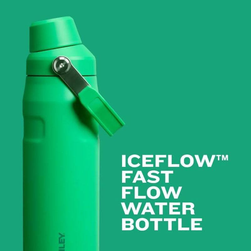 Stanley Iceflow Fast Flow Water Bottle 24 Oz | Angled Spout Lid | Lightweight and Leakproof for Travel and Sports | Insulated Stainless Steel | Bpa-Free | Ash image number 6