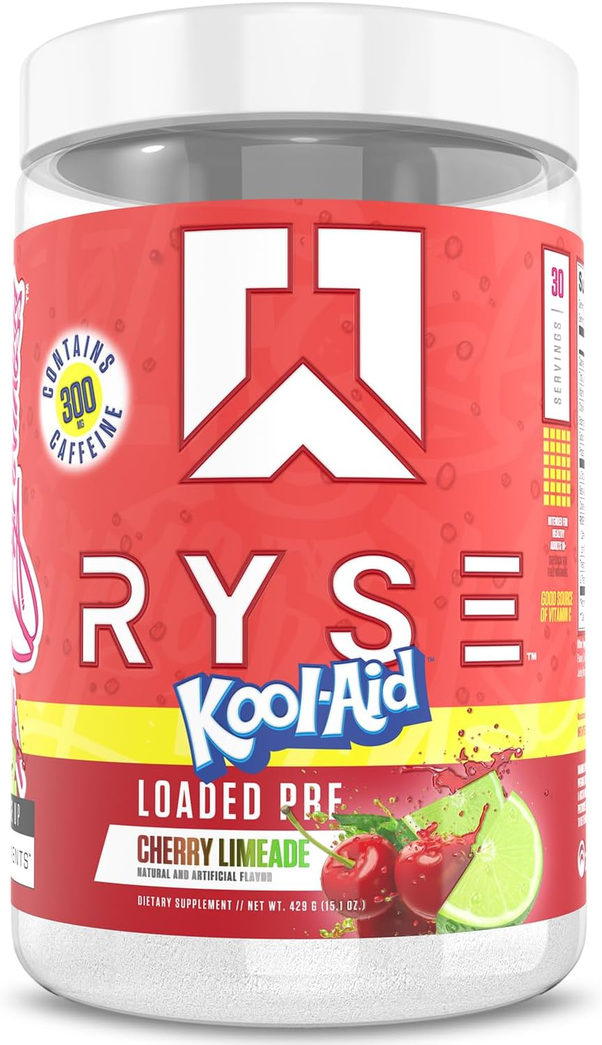 Ryse Loaded Preworkout Powder 429 G, Kool-Aid Cherry Limeade, 30 Servings image number 6