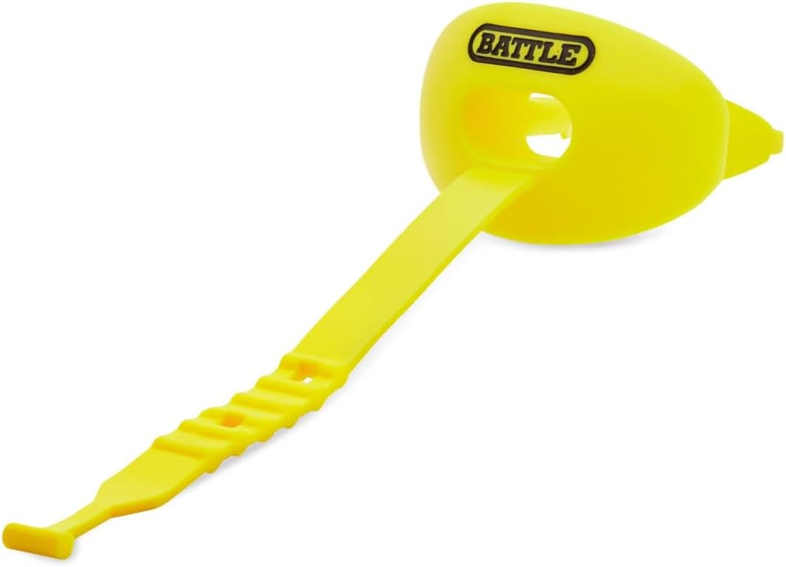 Battle Oxygen Lip Protector Mouthguard with Connected Strap - Neon Yellow image number 2
