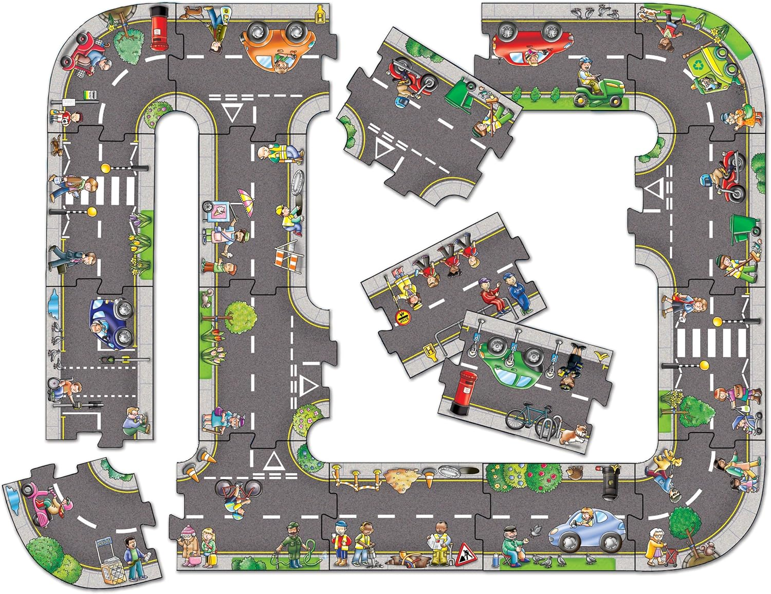 Orchard Jigsaw - Giant Road Floor Jigsaw 20 Pieces image number 4