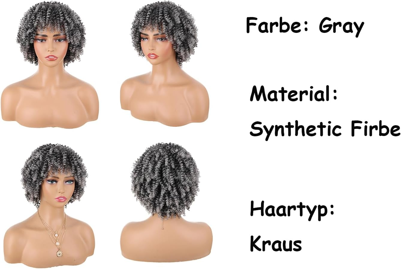 Wigs006Mao (Grey) image number 5