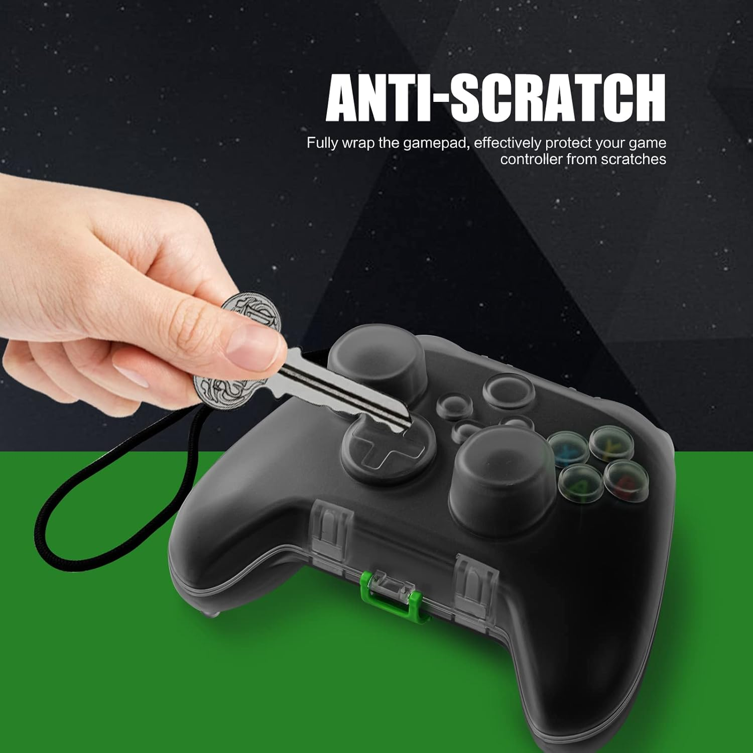 Xbox Series X Controller Case, Hard Shell Protection Case for Xbox Series S Controller, Xbox Series X Controller Accessories - Black - Clear image number 5