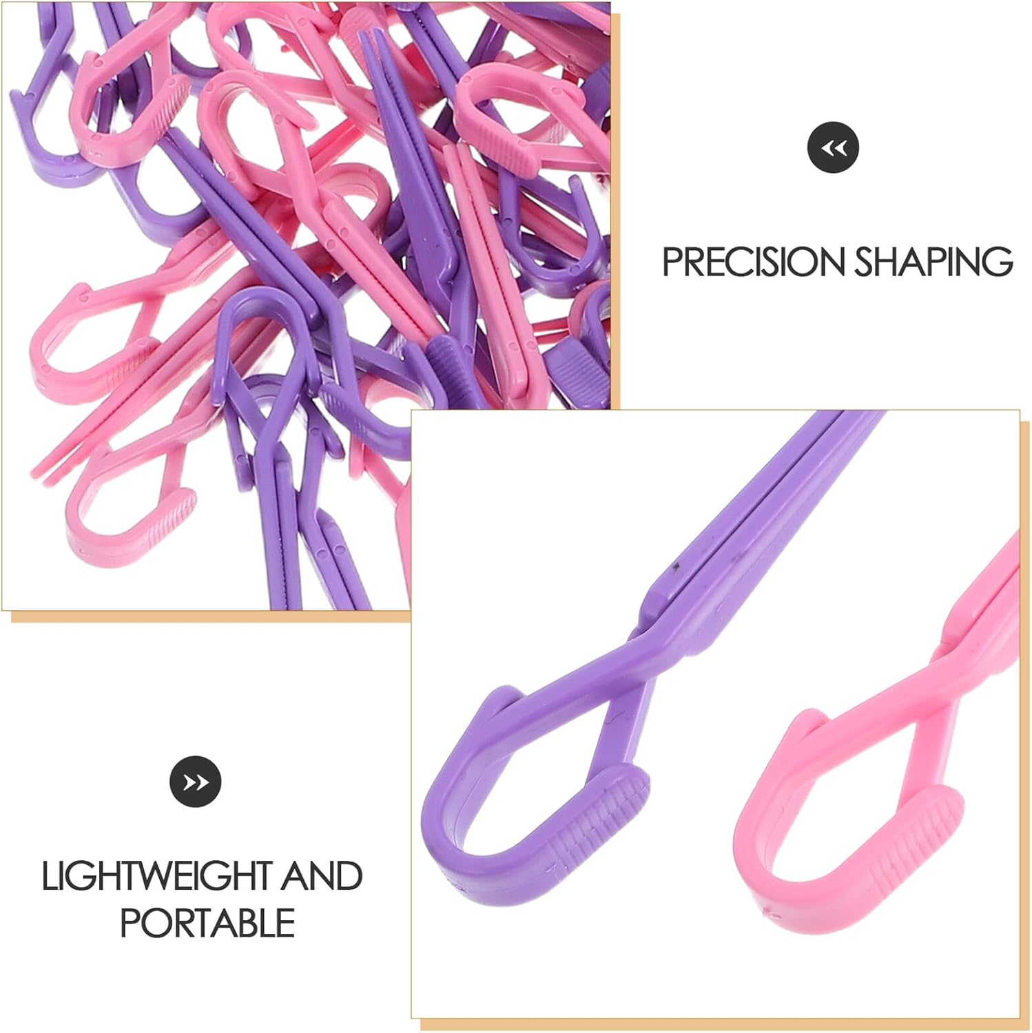 SEWACC Nail Tips Clips 160Pcs 6.3Cm Precision Shaping Clips for Gel Quick Building Nail Extension DIY Manicure at Home and Salon image number 6