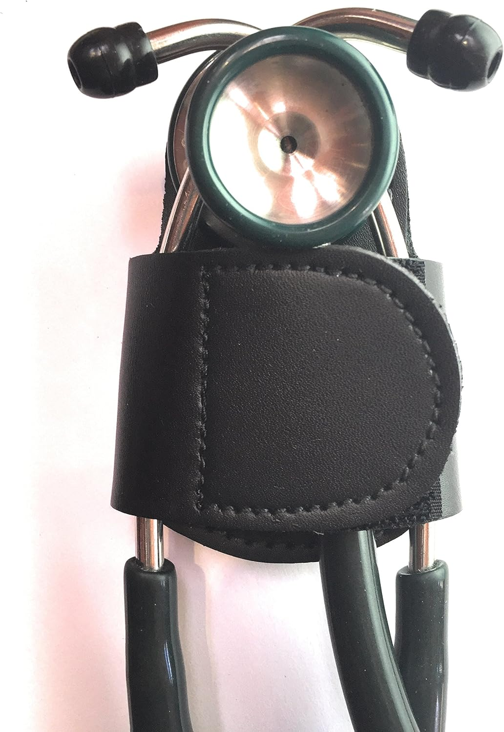 The BATCLIP (Brown) - Premium Leather Handmade Clip-On Stethoscope Hip Holder; No More Neck Carrying, Loss, or Misplacement. Proudly Carry Your High-End Stethoscope with Taste and Style.