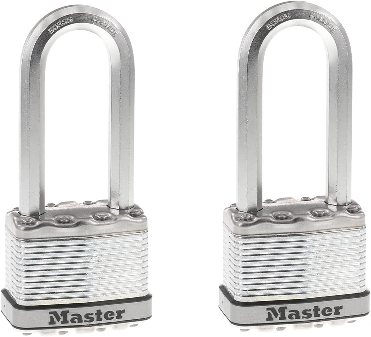 Master Lock Padlock, Magnum Laminated Steel Lock, 2 In. Wide, M5XTLJ (Pack of 2-Keyed Alike) image number 2