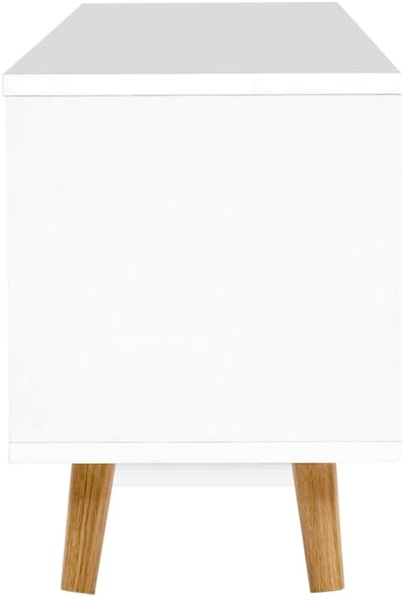 Artiss TV Unit Cabinet Entertainment Units, Wood Stand Table Cabinets Storage Shelf Organiser Cupboard Home Living Room Bedroom Furniture, with 3 Drawer White image number 1