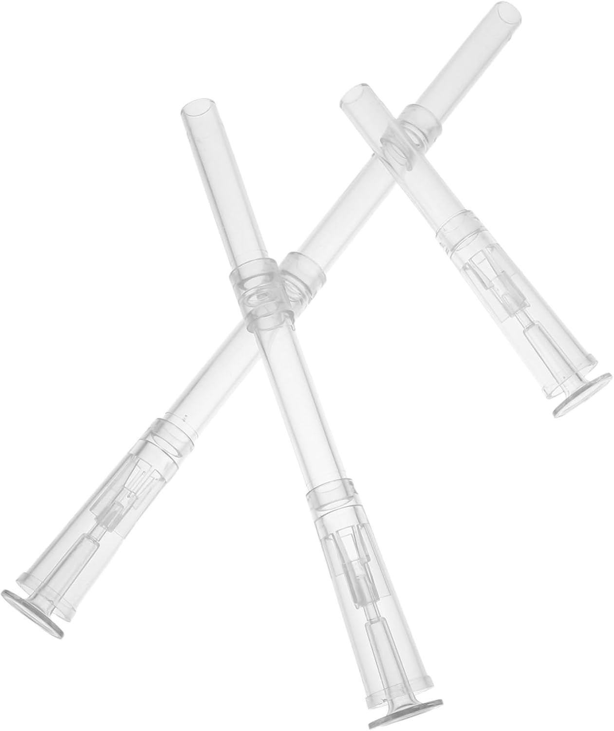 3Pcs Transparent Fountain Nozzle with Decorative Mushroom Spray Head for Garden Ponds Aquarium Water Features Indoor Outdoor Replacement Parts image number 3