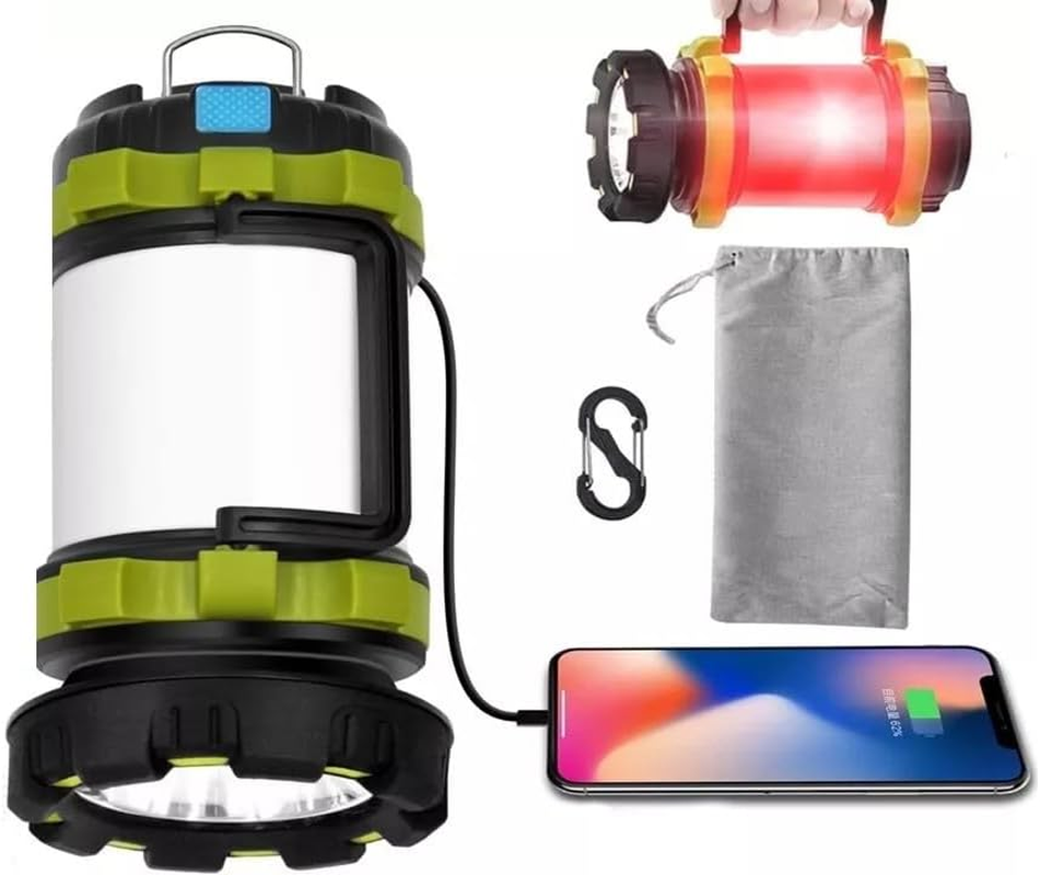 TAVICE Rechargeable LED Camping Lantern Outdoor Tent Light Lamp & Power for Phone