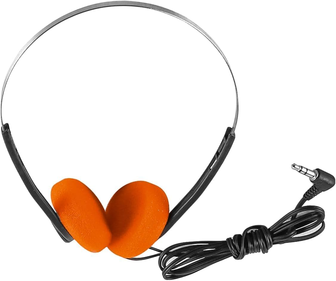 FRAINBOWZ Orange Retro Over-Ear Headphone,Earphone Headset Vintage Feelings Headphone,Retro Lightweight Earphones,Hi-Fi Stereo for Most Mobile Phones Playback Pevices Headphones and Earbuds image number 5
