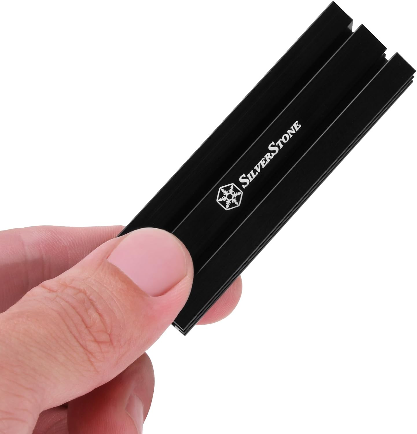 Silverstone Technology Aluminum Alloy Heatsink with Multiple Thermal Pads for PCIE NVME M.2 or SATA M.2 TP02-M2 image number 3