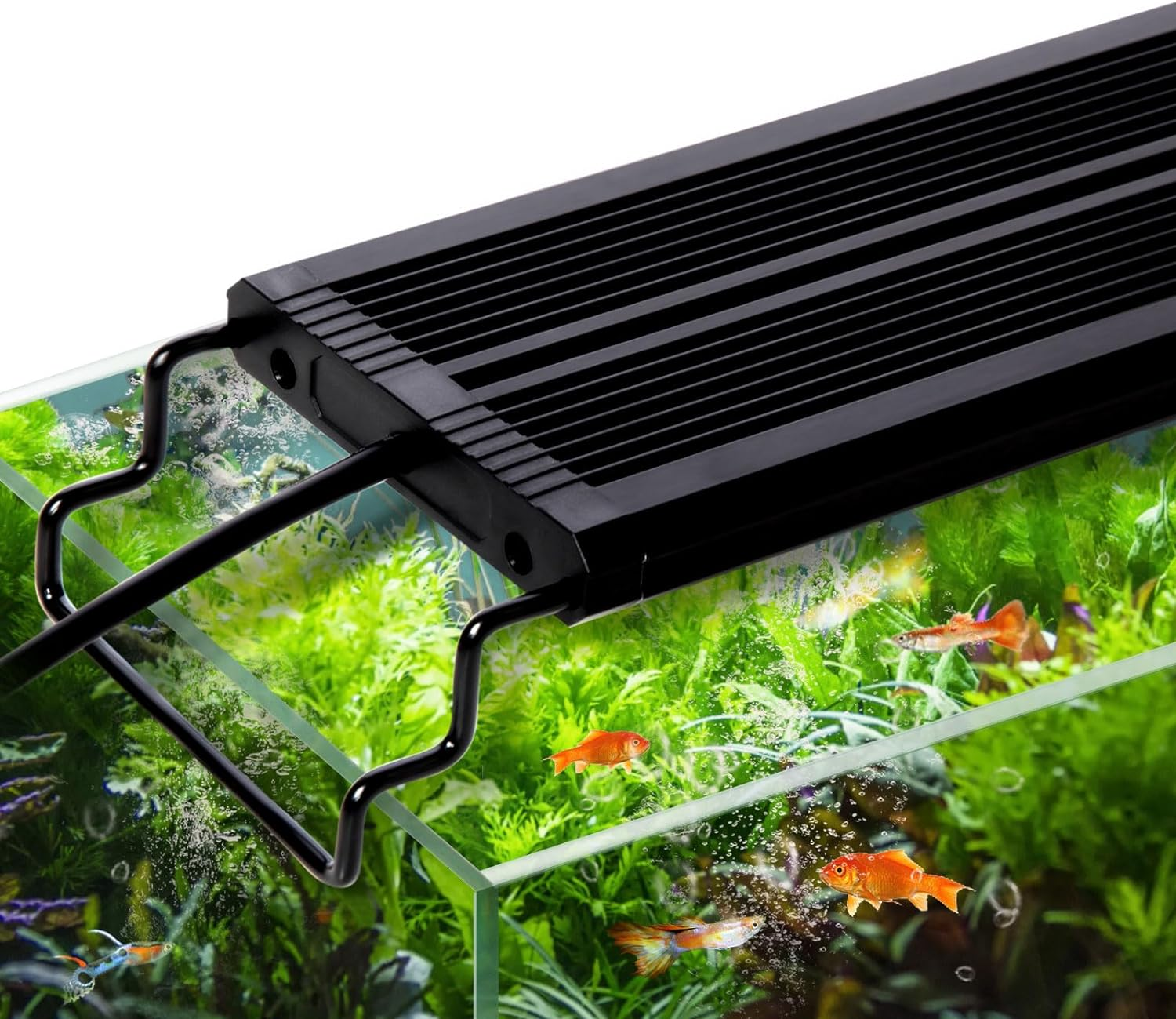 Led Aquarium Light, Dimmable WRGB Full Spectrum Aqua Plant Fish Tank Light Lamp with Timer Extendable Brackets for 32W 60-80Cm Freshwater Planted Tank image number 2