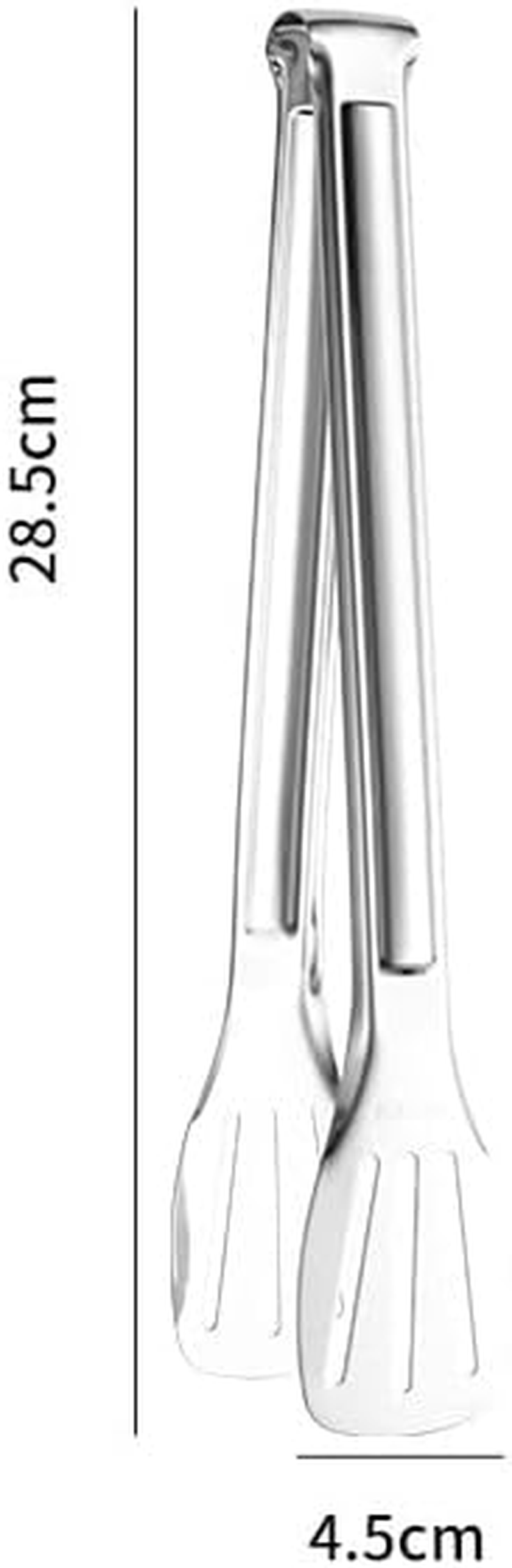 12 Inch Stainless Steel Long Handle Cooking Clamp， Kitchen Tools， Bread Clamp ，Cooking Tongs,Barbecue Tongs 3 Pieces image number 2